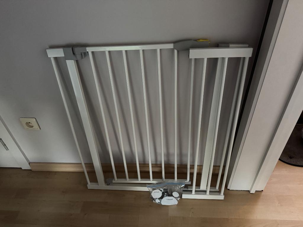 Veiligheidshekje met verlengstuk, Kinderen en Baby's, Ophalen, Aluminium, Zo goed als nieuw, 115 cm of meer