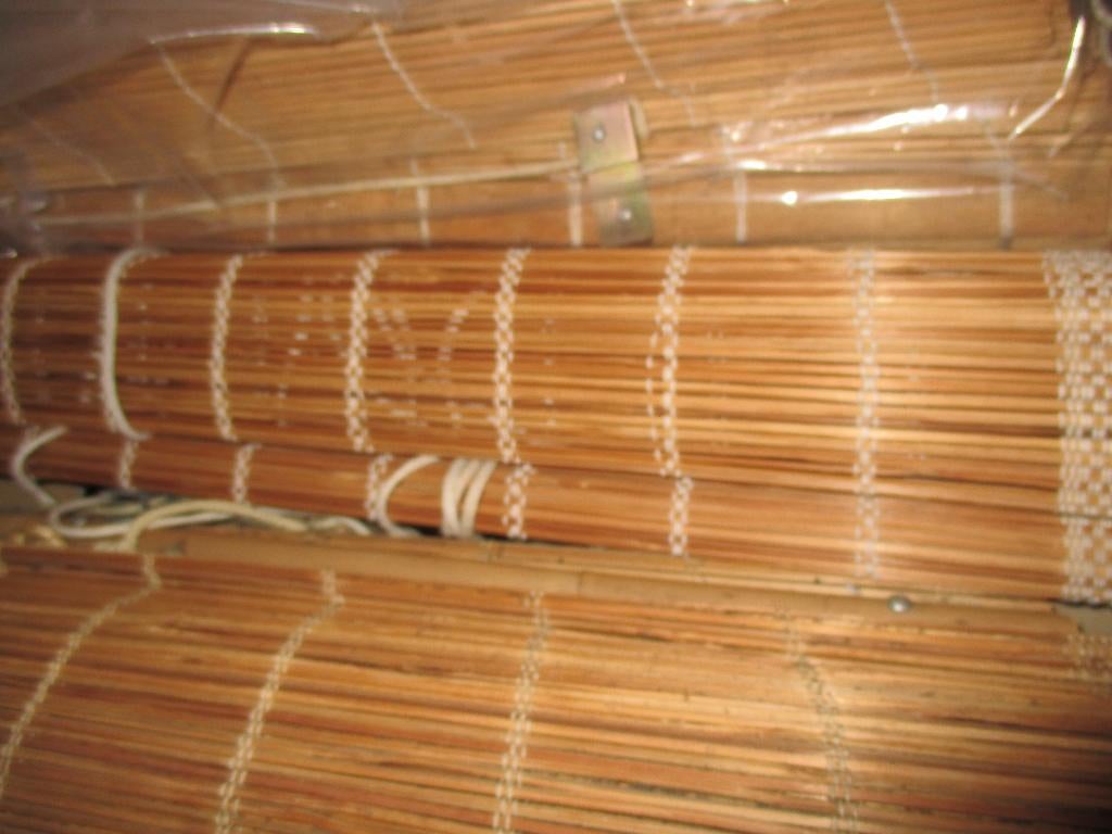 rieten rolgordijnen zeer goede staat 3 stuks, Maison & Meubles, Ameublement | Rideaux & Stores à lamelles, Brun, Utilisé, 50 à 100 cm