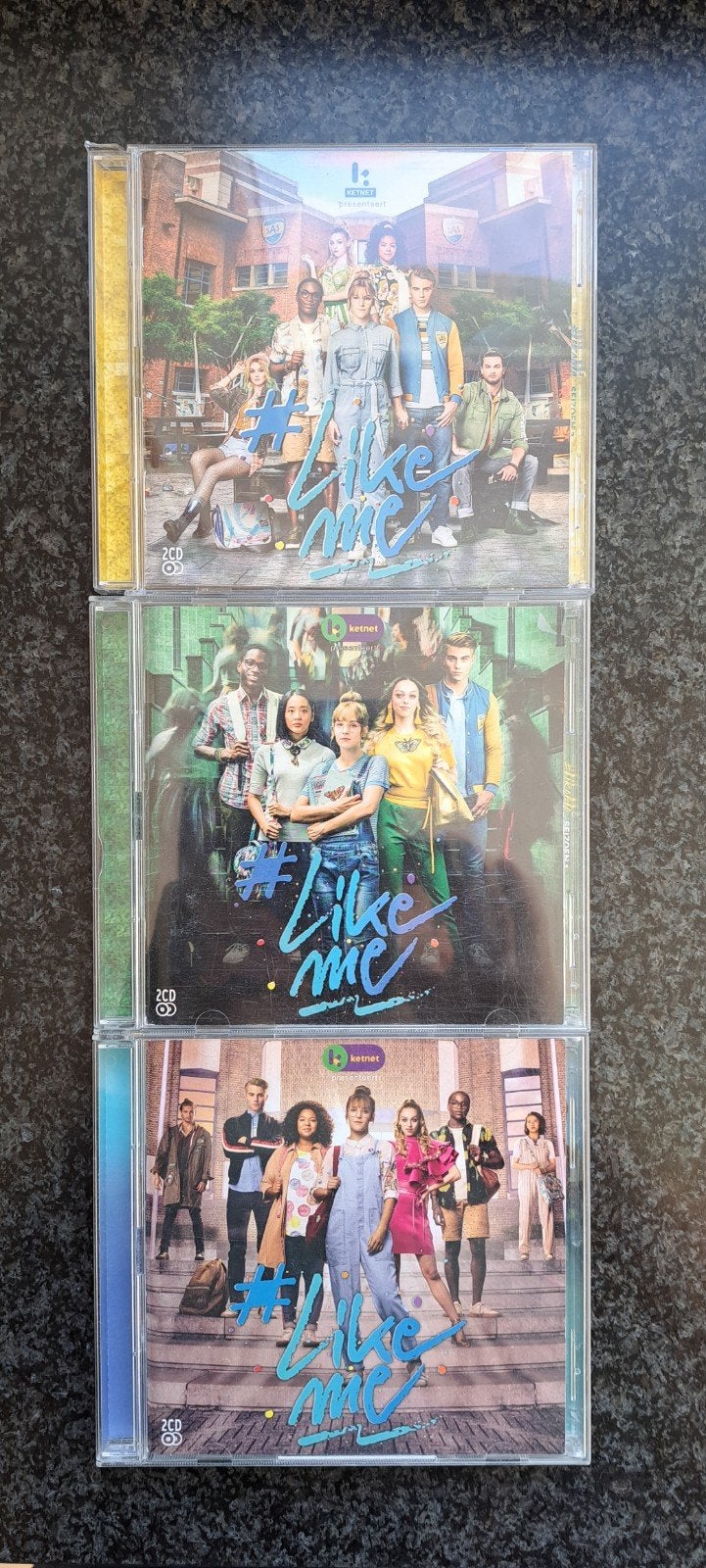 #Like me vol.1 &2 &3, dubbel albums, Gebruikt, Verzamelalbum, Muziek, Inclusief boekje