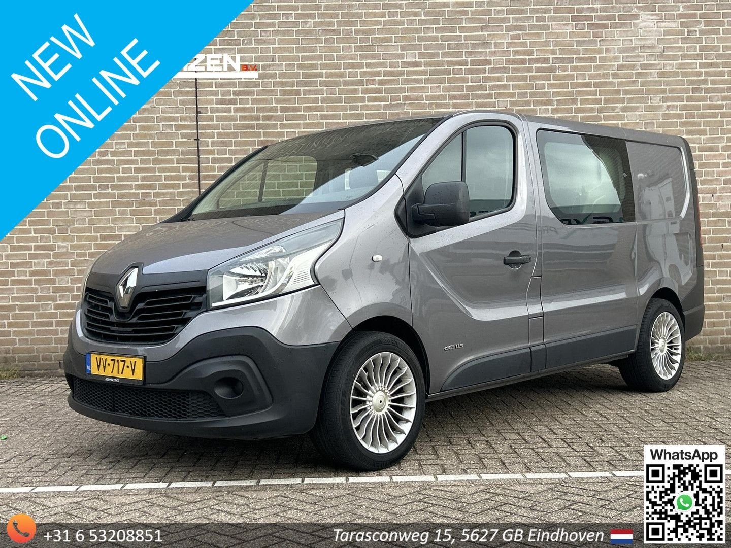 Renault Trafic 1.6 dCi T27 L1H1 Comfort Dubbel Cabine | € 4., Argent ou Gris, Achat, 170 g/km, Entreprise