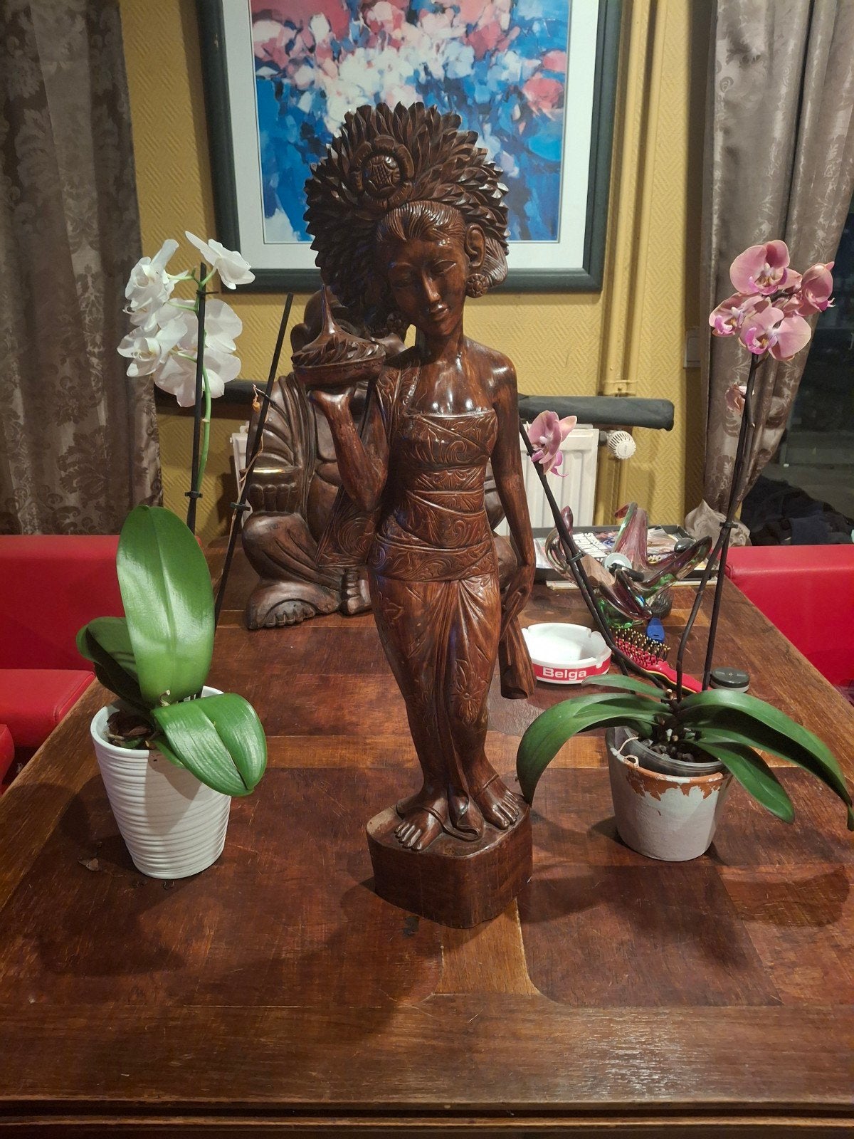 Oost indische vrouwebeeld 65cn, Ophalen