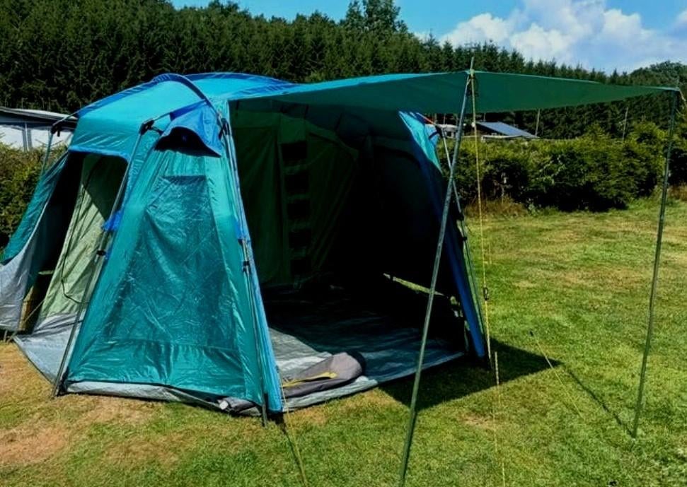 Tente familiale 6 à 8 personnes, Caravanes & Camping, Tentes, Plus de 6, Comme neuf, Enlèvement ou Envoi