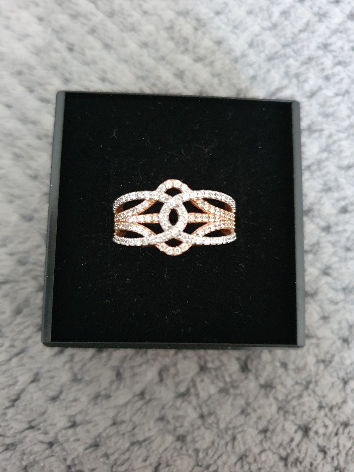 Zilveren ring rosé verguld maat 52, Bijoux, Sacs & Beauté, Bagues, Enlèvement ou Envoi, Rose, Comme neuf, Femme