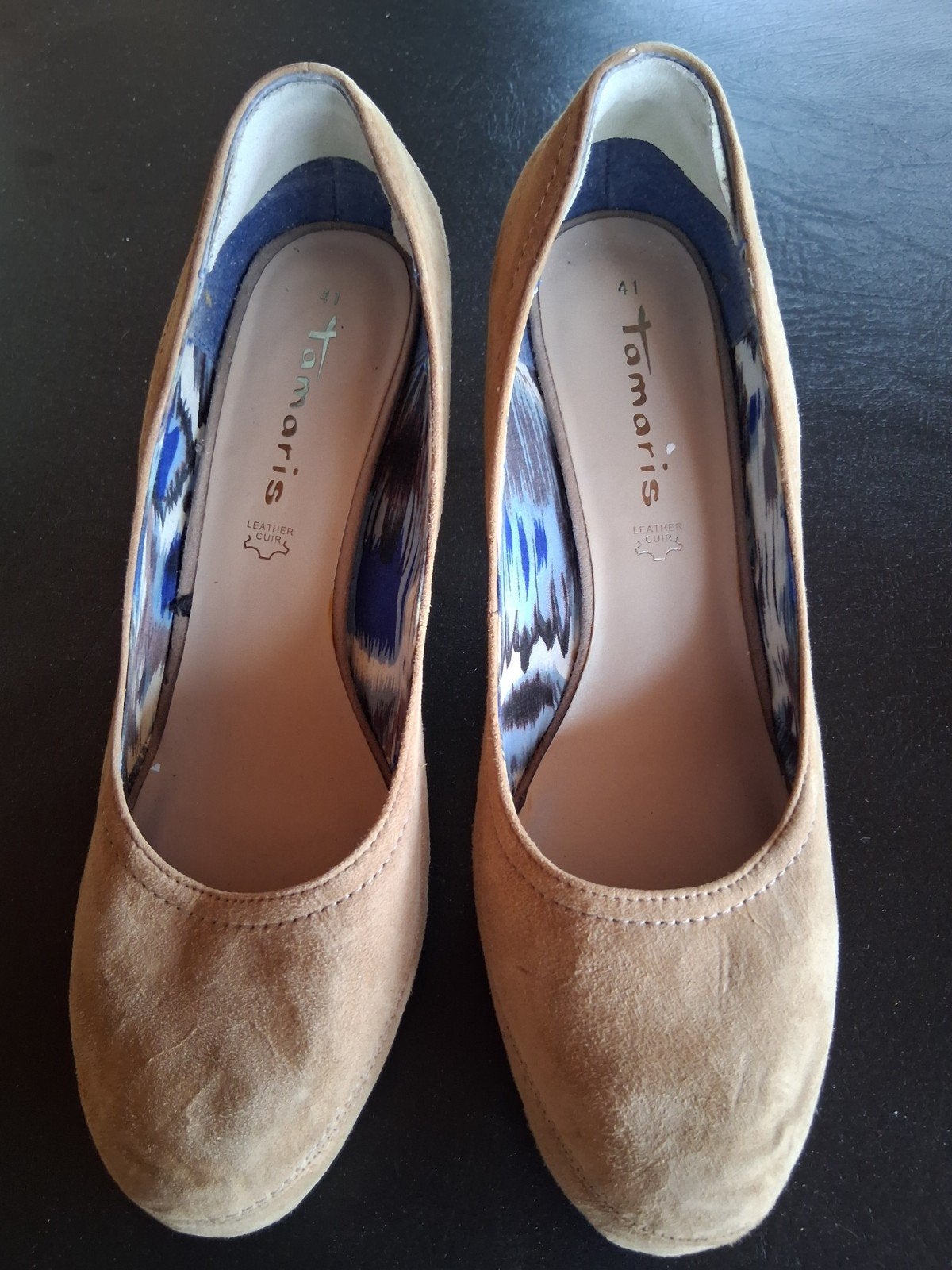 Dames schoenen hakjes maat 41 Tamaris & S.Oliver, Enlèvement ou Envoi, Comme neuf, Brun, Tamares