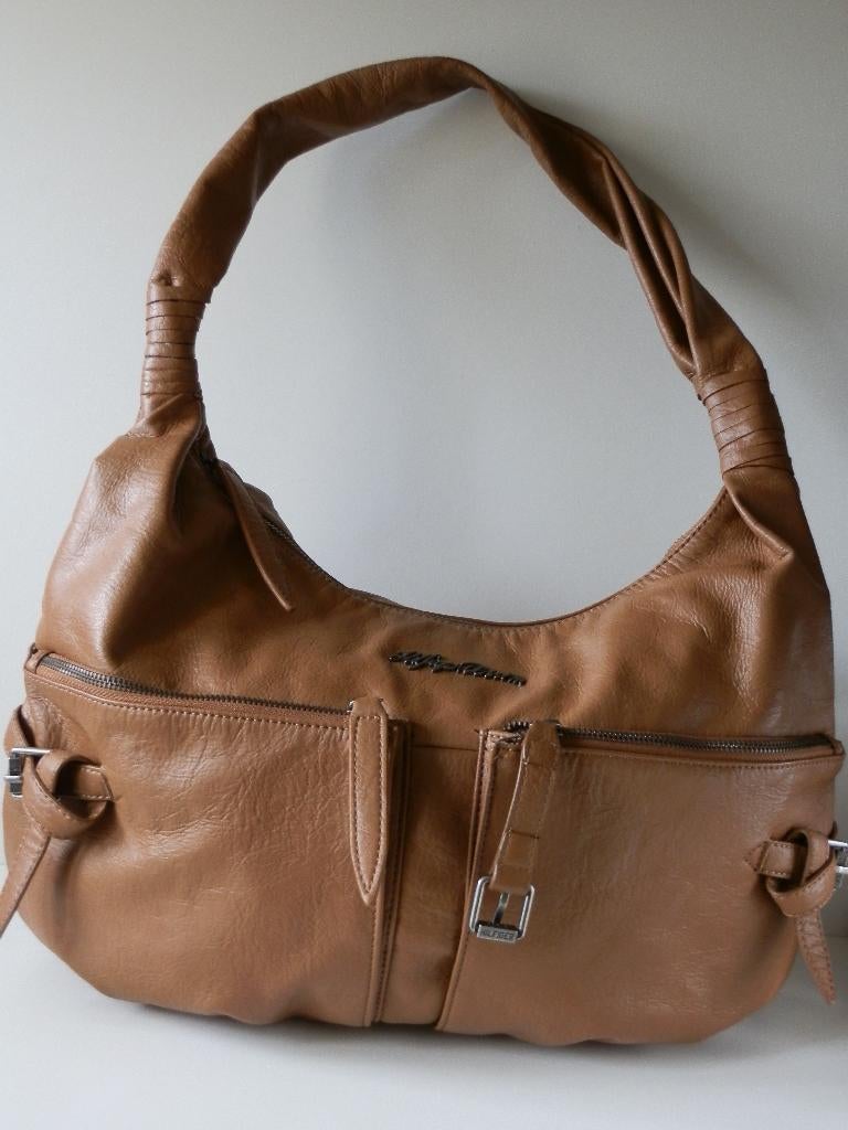 Hilfiger damestas . Leer .Tommy Hilfiger ., Handtassen en Accessoires, Tassen | Damestassen, Zo goed als nieuw, Overige typen