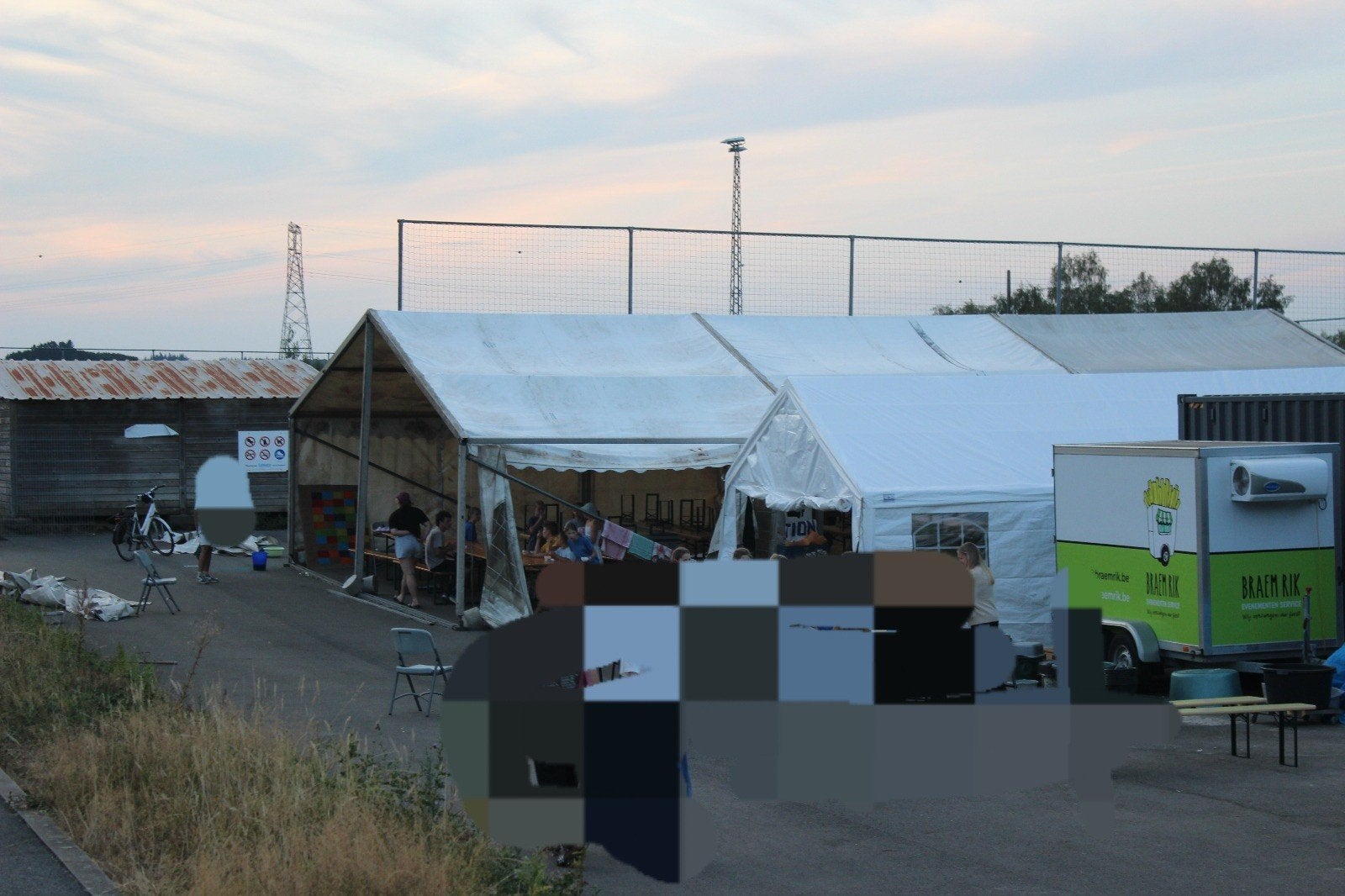 KADERTENT 20x10m, Tuin en Terras, Partytenten, Ophalen, Gebruikt, Overige typen, 6 meter of meer