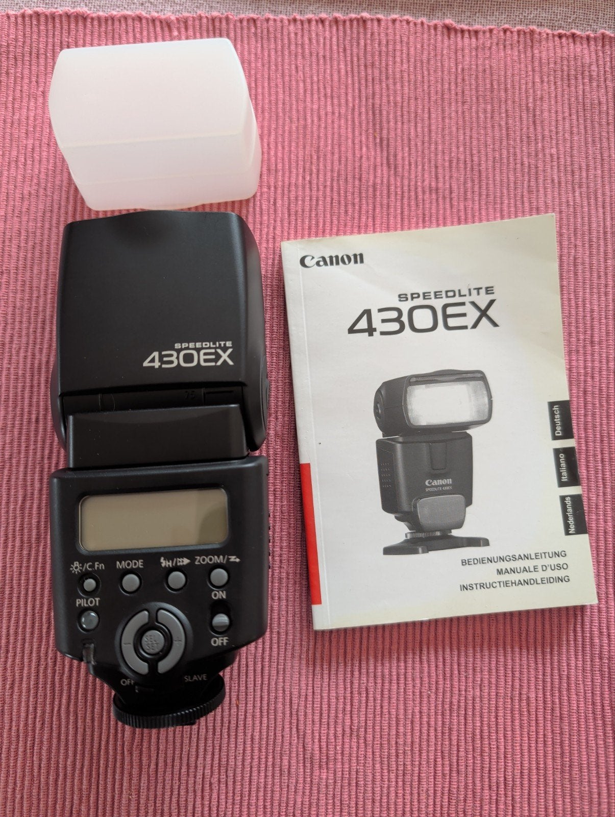 Canon speedlite 430EX, Enlèvement ou Envoi, Comme neuf, Canon, Inclinable