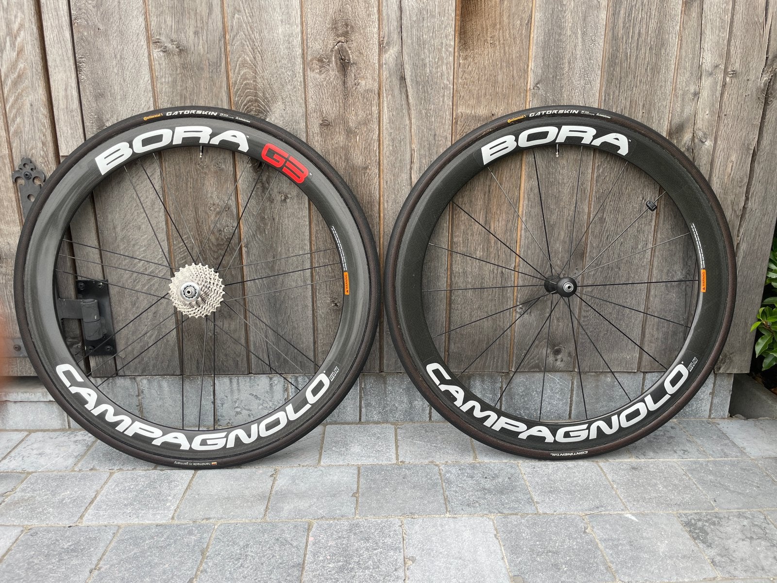 Campagnolo Bora 3G Carbon Tubewielen Shimano 10-s – Topstaat, Fietsen en Brommers, Fietsonderdelen, Ophalen, Zo goed als nieuw