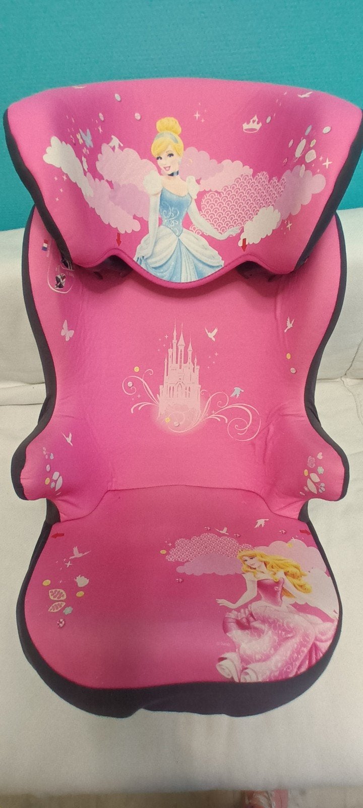 Siège auto avec dossier et  housse princesse, Enlèvement, 15 à 36 kg