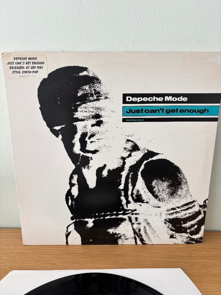 Maxi - Depeche Mode - Just can't get enough (Schizo mix), Cd's en Dvd's, Vinyl | Pop, Zo goed als nieuw, Synthpop, LP, 12 inch