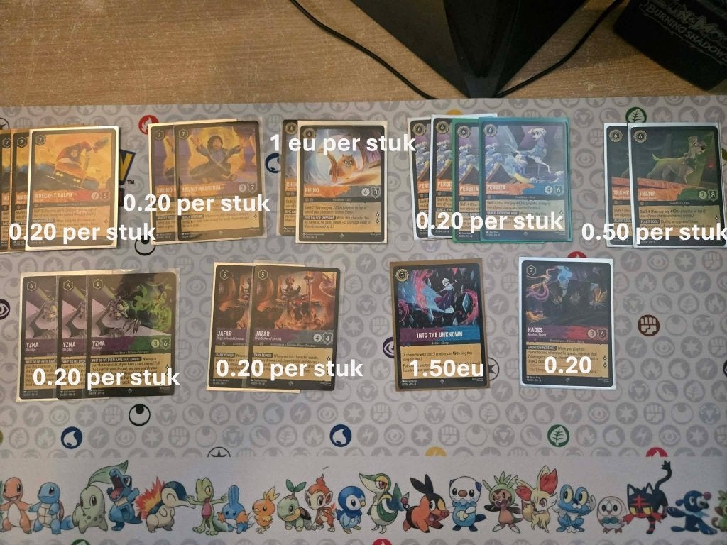 Disney Lorcana - Super Rares - Set 8, Enlèvement, Comme neuf, Plusieurs cartes, Foil