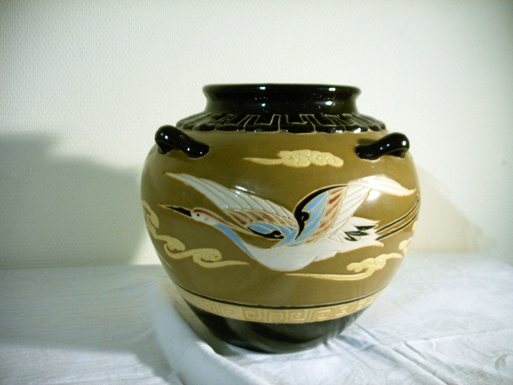Vintage vaas van Art Bien Hoa (Vietnam), Ophalen of Verzenden