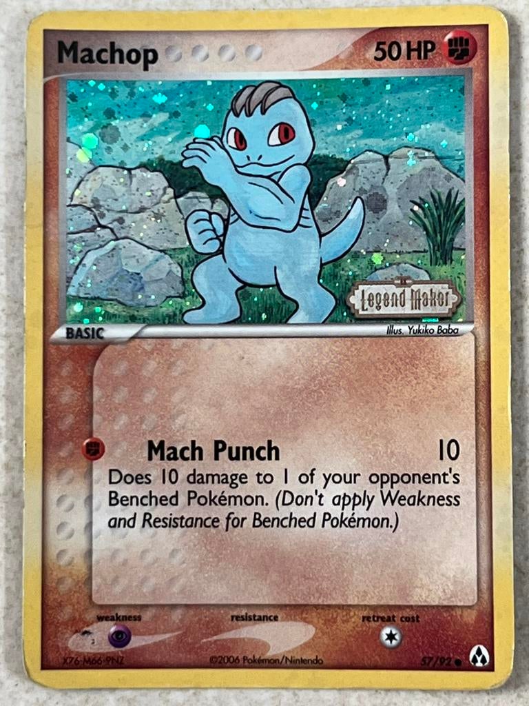 2006 Pokémon EX Legend Maker 57 Machop Reverse Holo 57/92, Enlèvement ou Envoi