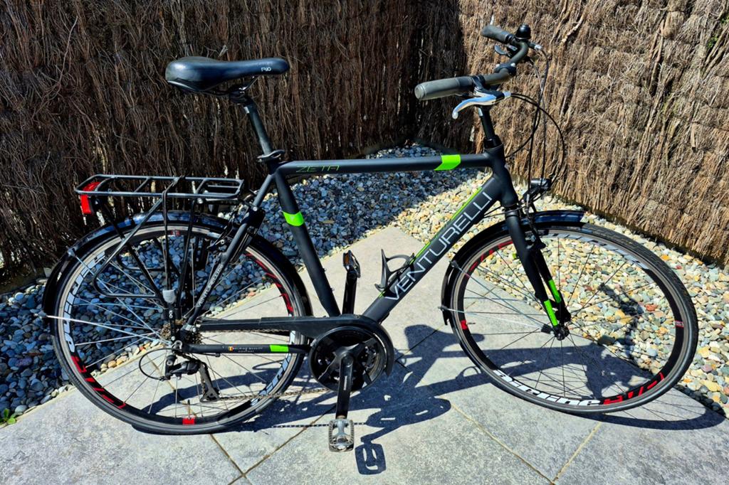 Herenfiets venturelli zeta., Ophalen