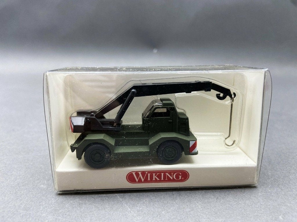 MERCEDES Demag Grue Militaire 1/87 HO WIKING Neuve + Boite, Enlèvement, Neuf, Grue, Tracteur ou Agricole, Wiking