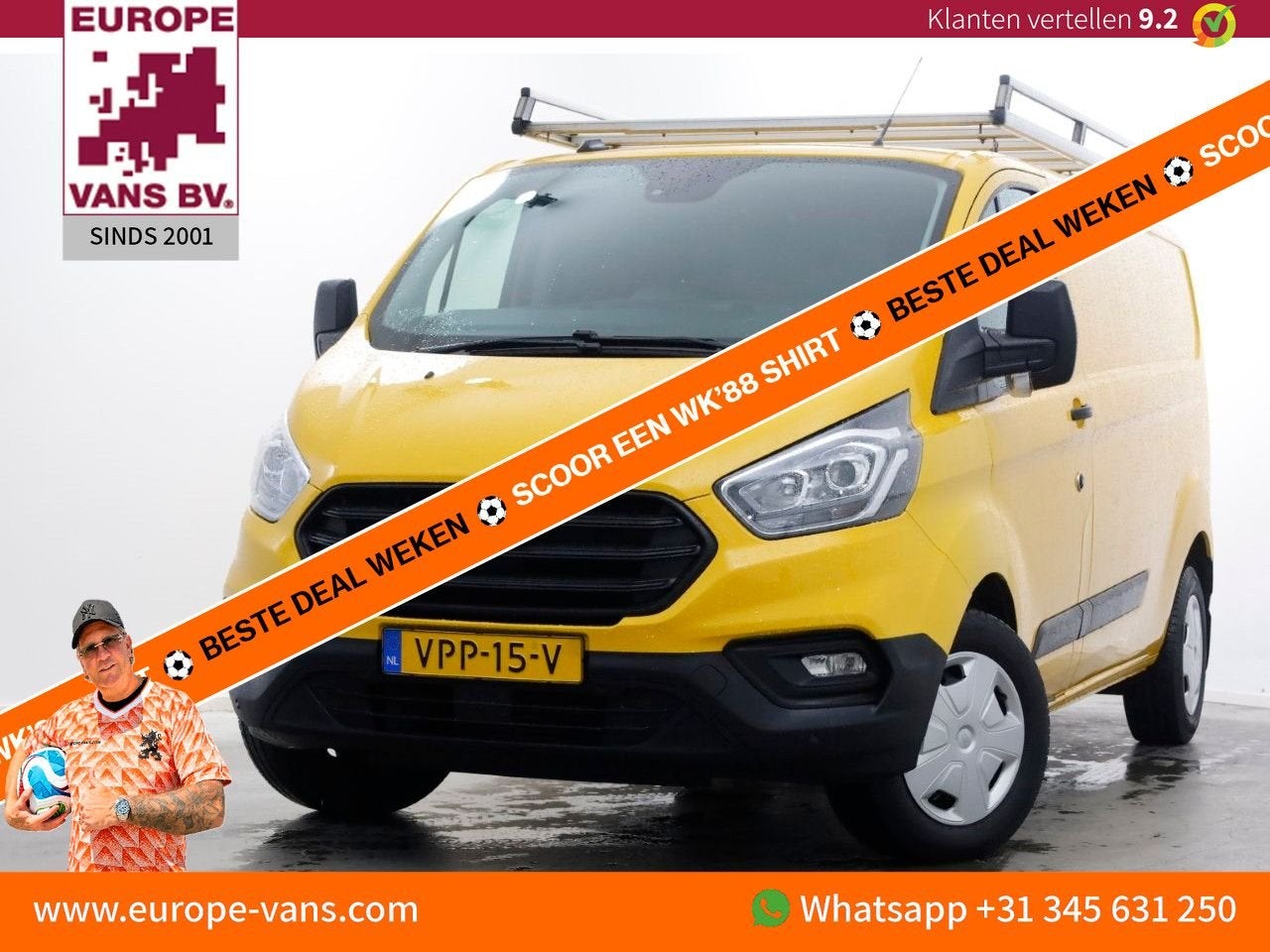 Ford Transit Custom 340 2.0 TDCI 130pk L2H1 Trend Airco/Trek, Auto's, Bestelwagens en Lichte vracht, Bedrijf, ABS, Airconditioning