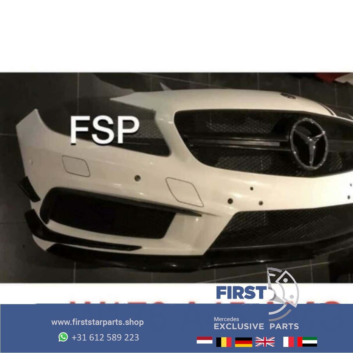 W176 A Klasse 45 AMG PERFORMANCE VOORBUMPER COMPLEET ORIGINE, Utilisé, -, Avant, -