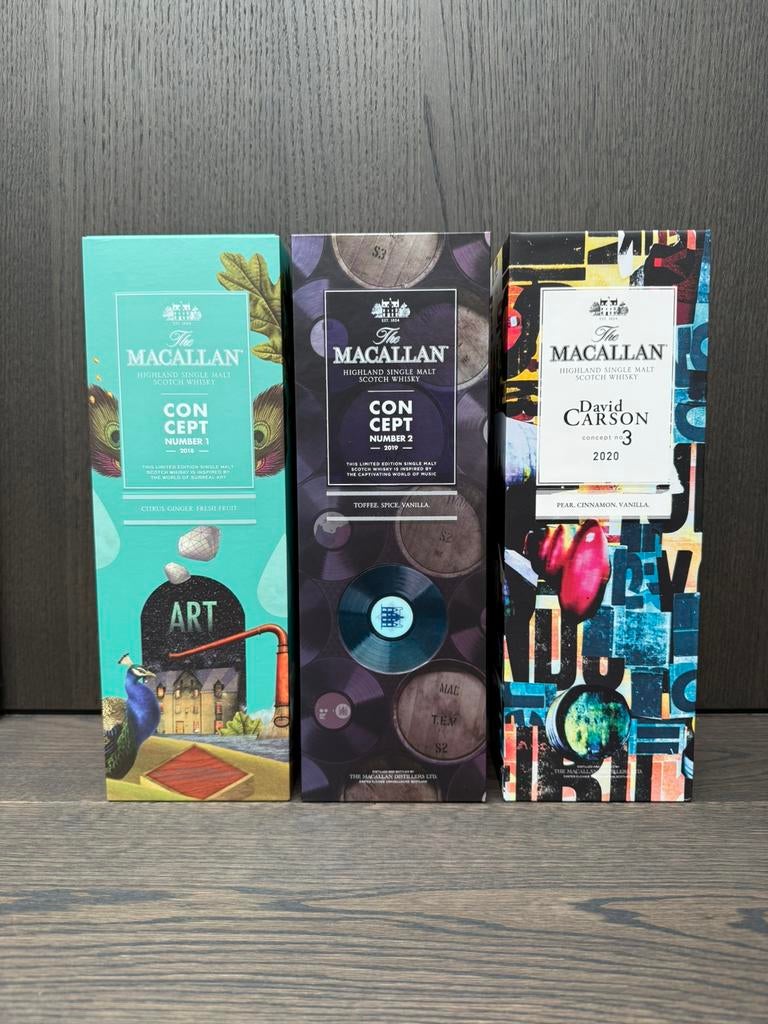 Macallan concept series 1 + 2 + 3, Ophalen, Nieuw