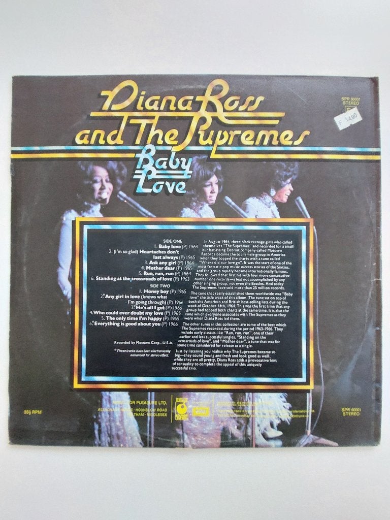 Diana Ross & The Supremes- Baby Love (1970-Funk/Soul), LP, Gebruikt, Funk, Ophalen of Verzenden