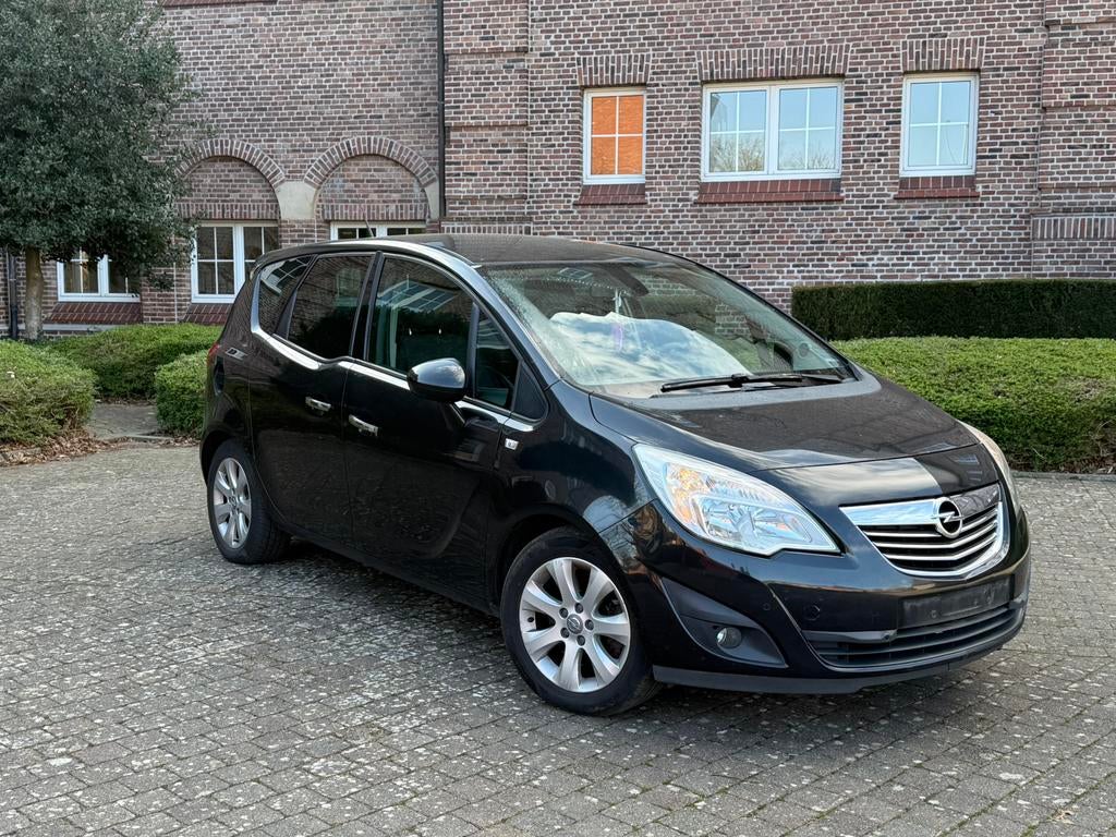 Opel meriva 1.7cdti, Auto's, Euro 5, Zwart, Leder en Stof, Zwart