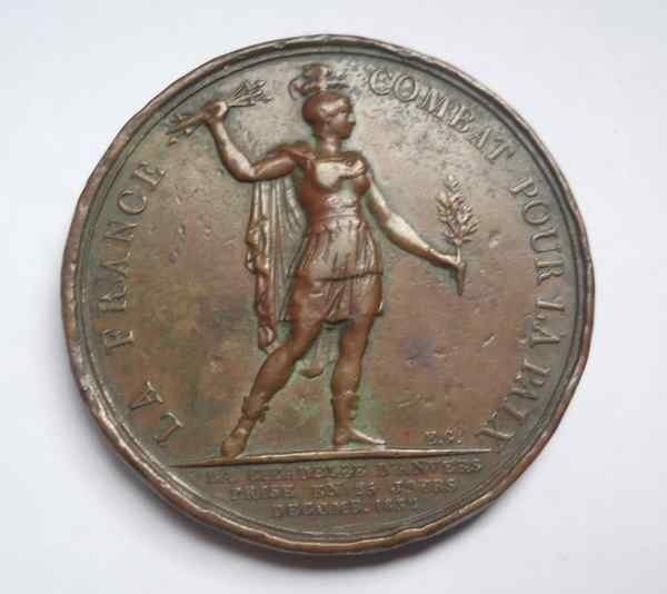 Médaille Prise de la citadelle d' Anvers en 1832 - Antwerpen, Timbres & Monnaies, Enlèvement