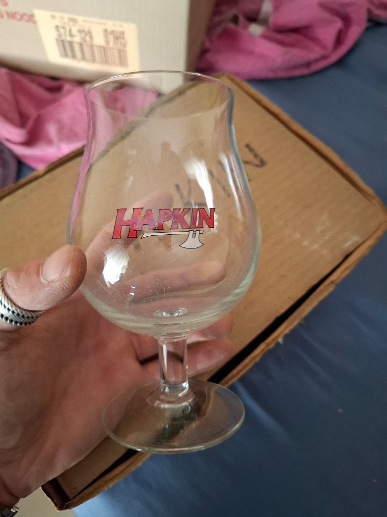 6 hapkin glazen, Collections, Enlèvement ou Envoi, Neuf, Verre ou Verres, Autres marques