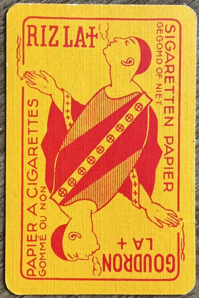 CARTE À JOUER EN PAPIER À CIGARETTES RIZLA, Enlèvement ou Envoi, Comme neuf, Carte(s) à jouer