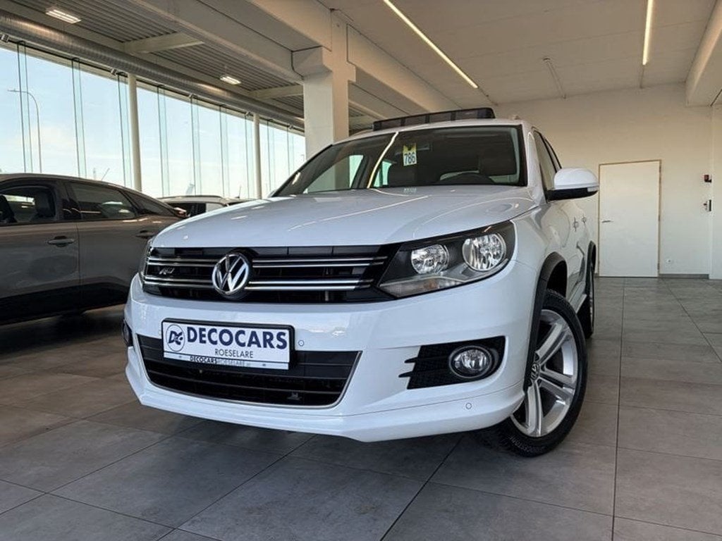 Volkswagen Tiguan R-Line / Panoramisch Dak / Leder & Zetelv, Auto's, Euro 6, Bruin, 5 deurs, SUV of Terreinwagen