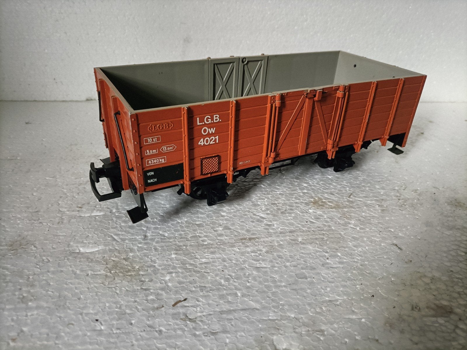 LGB 4021 Spoor G – Hoge Houtbordwagen / Goederenwagen 4021, Hobby & Loisirs créatifs, Enlèvement, Wagon, LGB