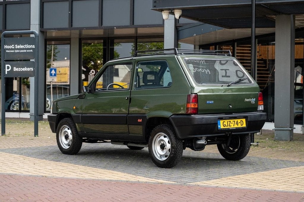 Fiat Panda 1000 I.E. 4X4 (bj 1988), Auto's, Lederen bekleding, Zwart, Leder, 2 deurs