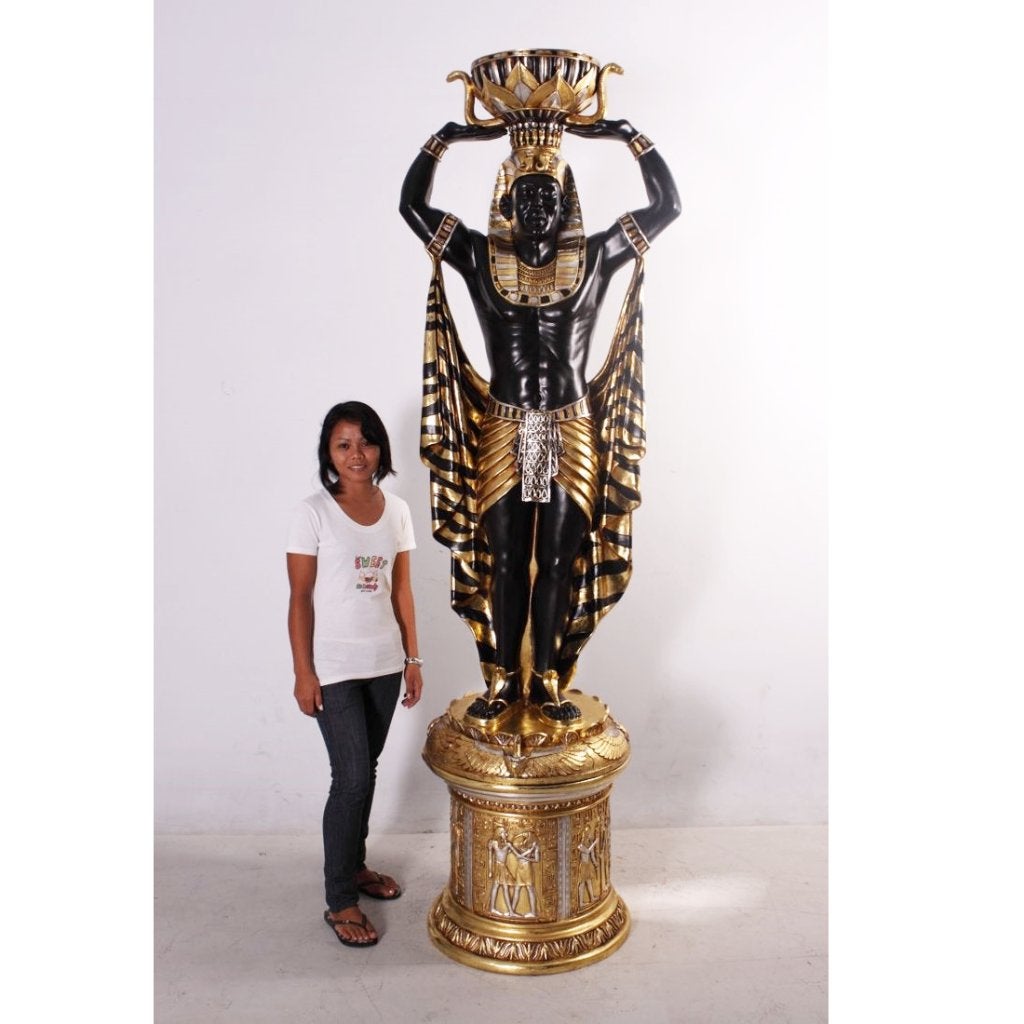 Egyptisch beeld met sokkel — Egypte 236 cm, Verzamelen, Ophalen, Nieuw