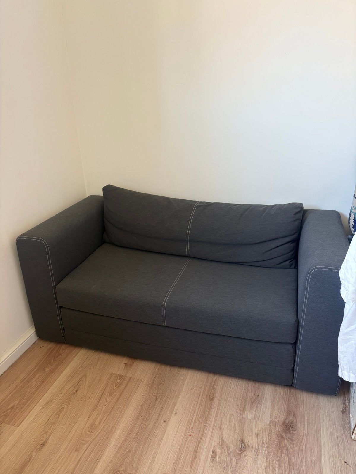 Slaapbank Ikea, Huis en Inrichting, Ophalen, Tweepersoons, Zo goed als nieuw, 120 cm