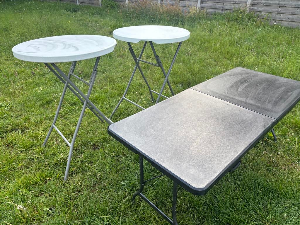 Statafel /partytafel met rok en klaptafel, Ophalen, Zo goed als nieuw