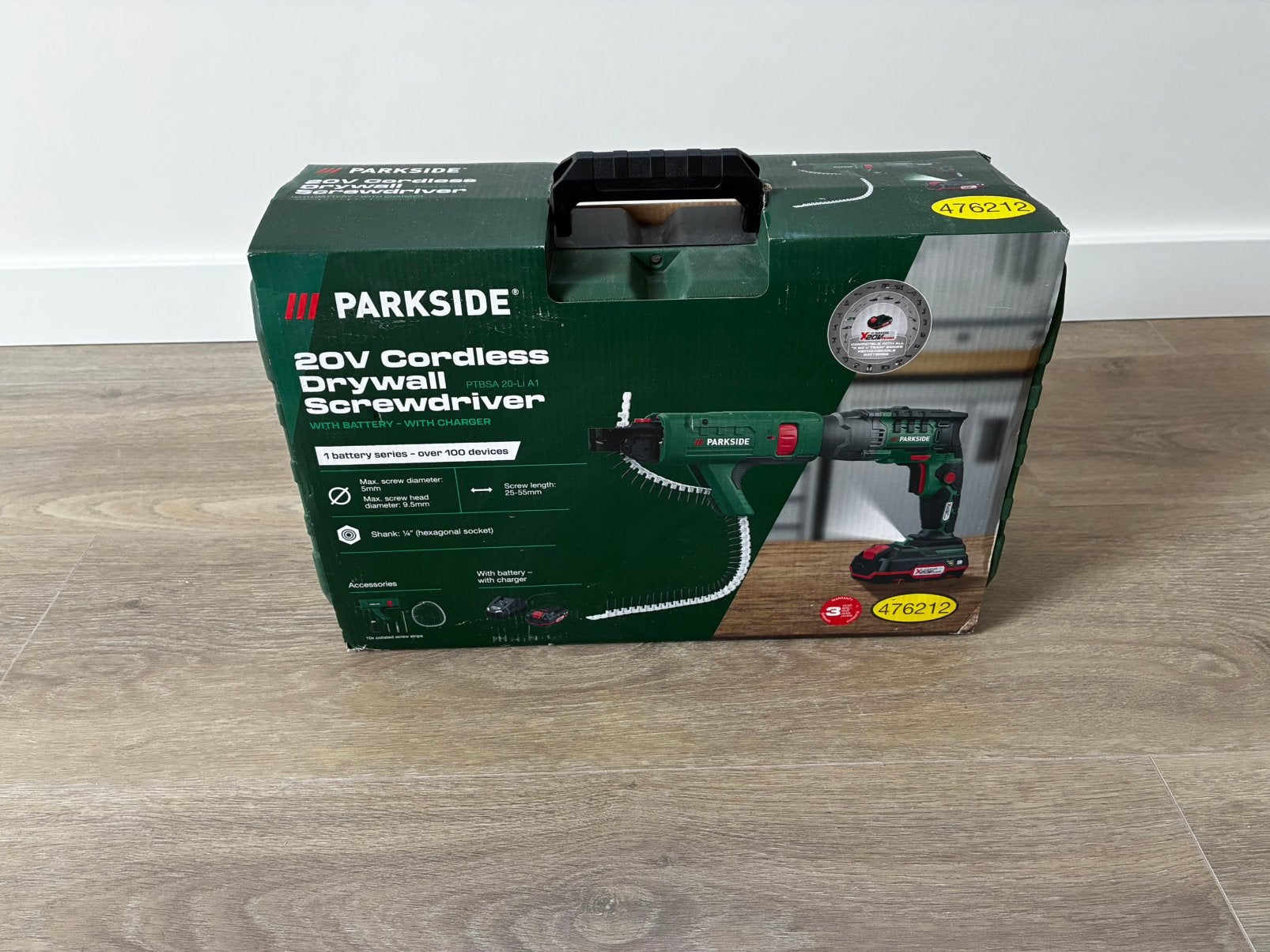 Parkside PTBSA 20-Li A1 Accu Gipsplaatschroefmachine, Doe-het-zelf en Bouw, Gereedschap | Boormachines, Ophalen, Zo goed als nieuw