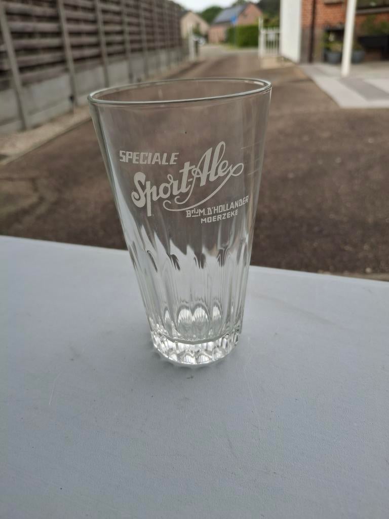 Oud bierglas sport ale bry de hollander moerzeke, Enlèvement ou Envoi
