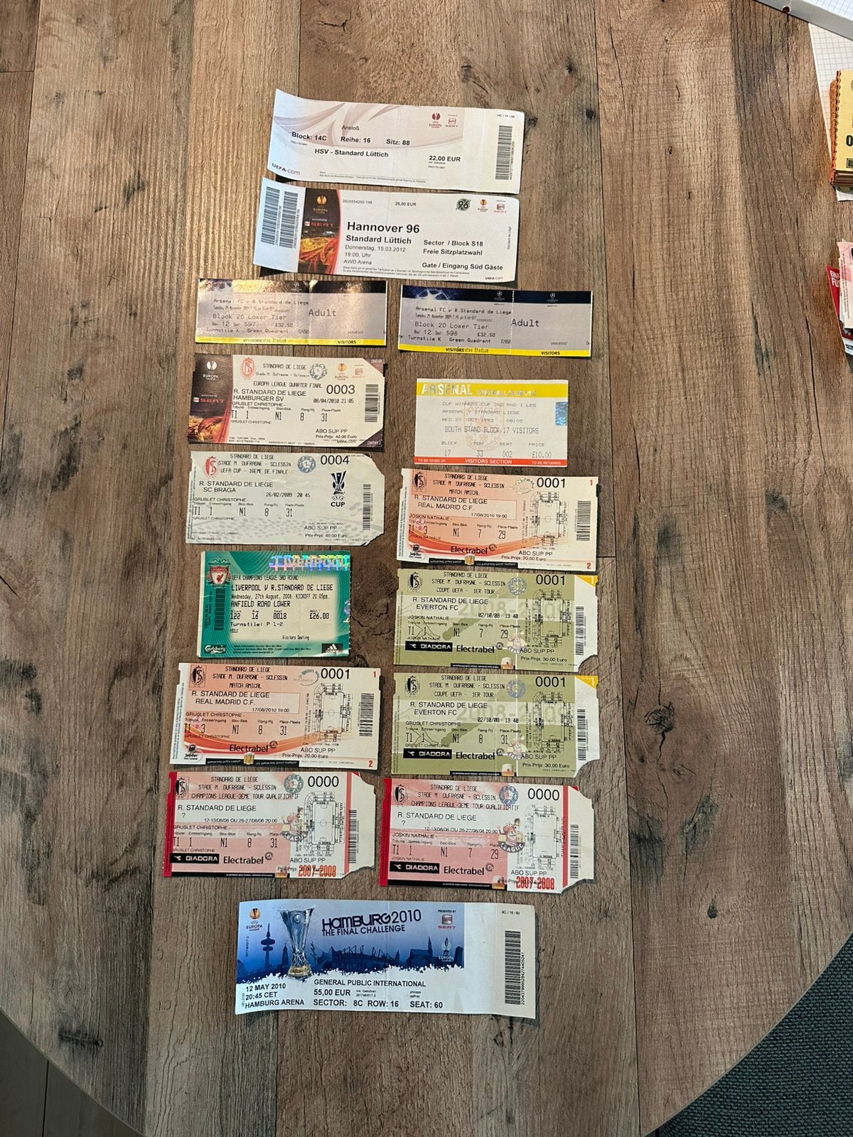 Tickets de foot vintage, Enlèvement ou Envoi, Utilisé, Autres types