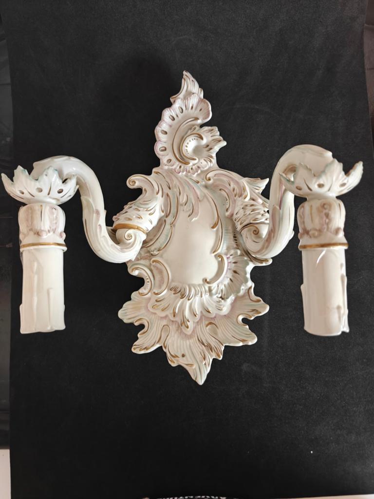 Applique murale Saxe H.32cm L 30cm, Enlèvement