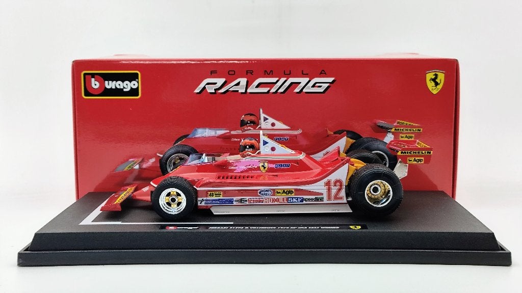 Bburago Ferrari 312T4 Gilles Villeneuve 1979 1/18, Hobby en Vrije tijd, Ophalen of Verzenden, Nieuw, Auto, Burago