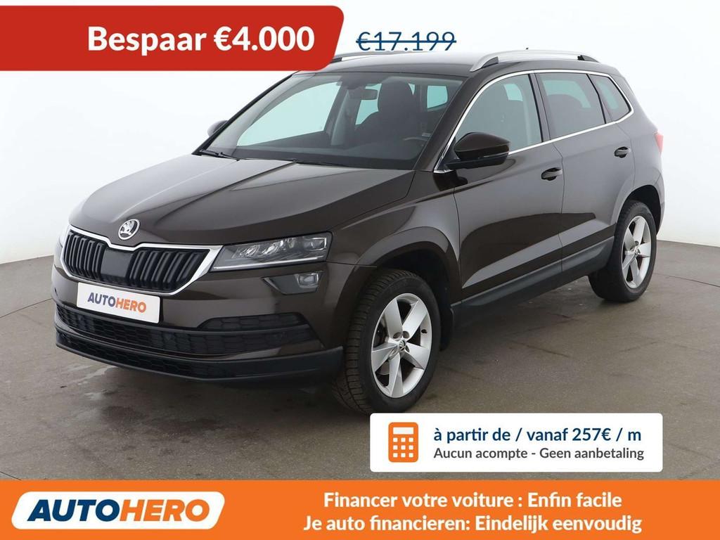 Skoda Karoq 1.6 TDI Style (bj 2018, automaat), Auto's, 1441 kg, Stof, Gebruikt, Euro 6
