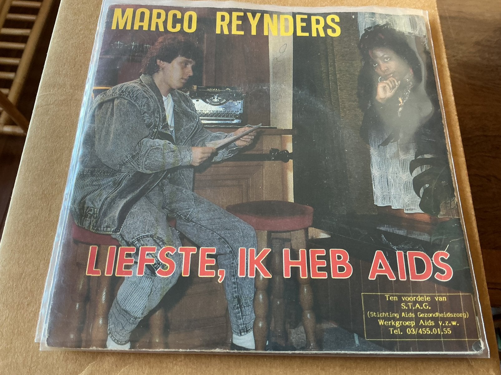 7” Marco Reynders - liefste, ik heb aids, Ophalen of Verzenden, Zo goed als nieuw