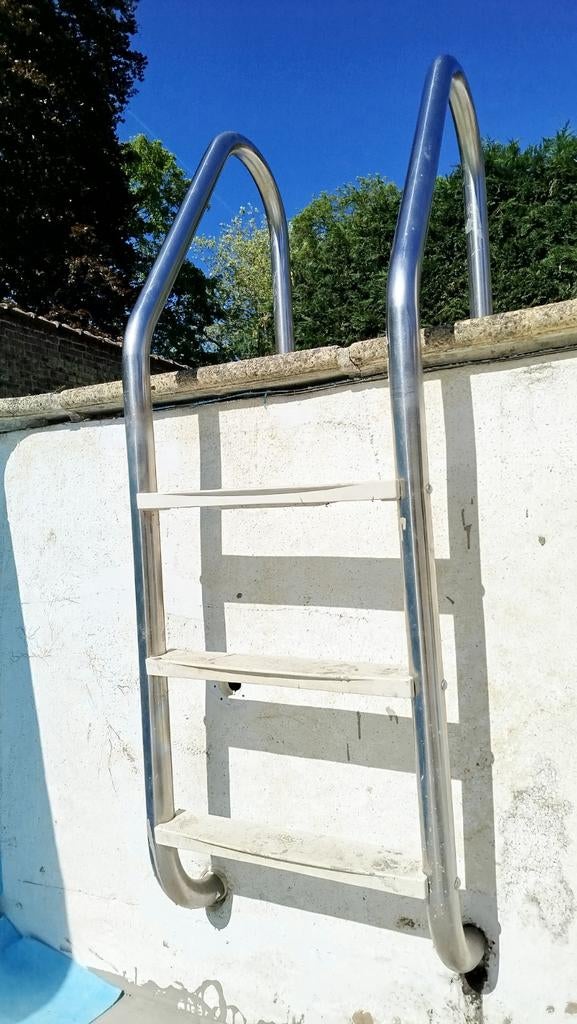 Zwembadladder van roestvrij staal