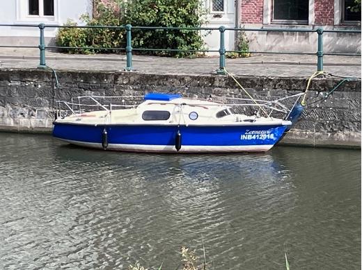 motorboot (ex zeiljacht), Sports nautiques & Bateaux, Bateaux à moteur & Yachts à moteur, Enlèvement, Utilisé, Moteur hors-bord