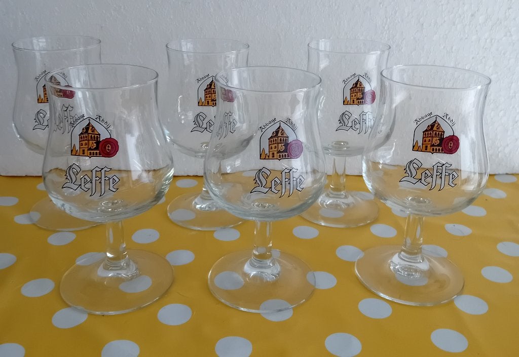 6 leffe glazen 25 cl, Verzamelen, Ophalen, Nieuw, Bierglas