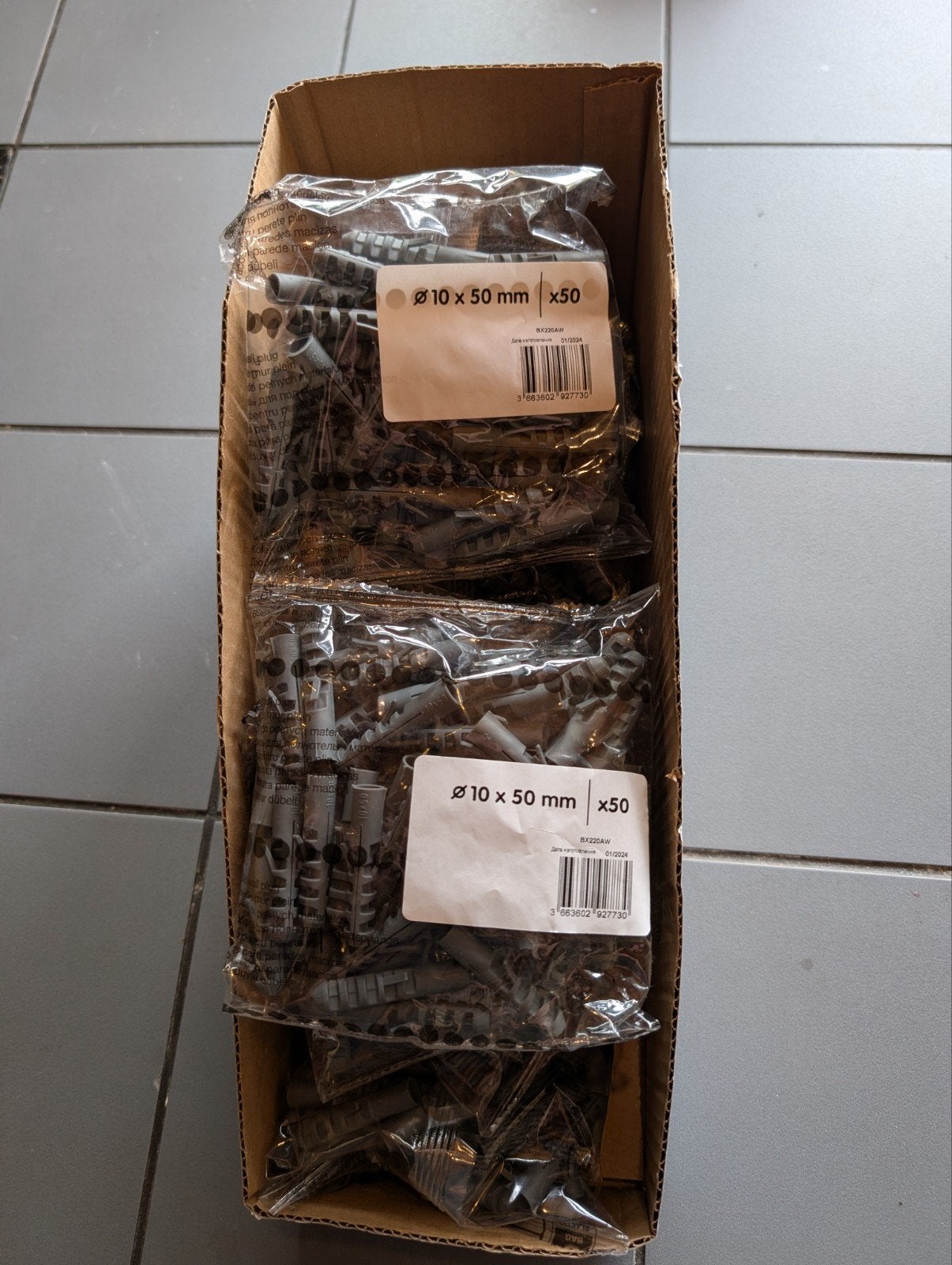Cheville 10x50mm plusieurs paquet dispo, Ophalen of Verzenden
