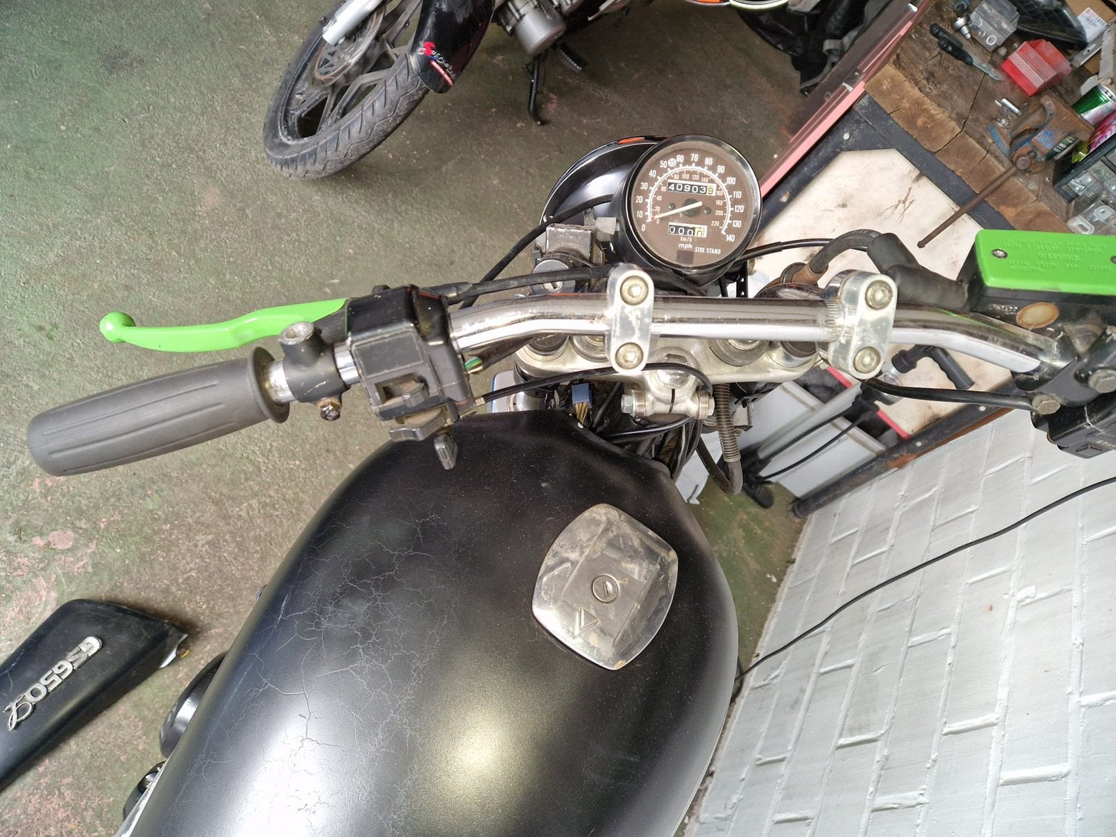 2 moto's met werk aan, Ophalen, Gebruikt