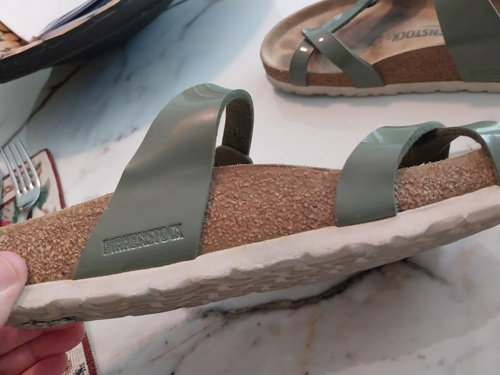 BIRKENSTOCK DAMES MAAT 39 in perfecte staat, Kleding | Dames, Schoenen, Ophalen of Verzenden, Groen