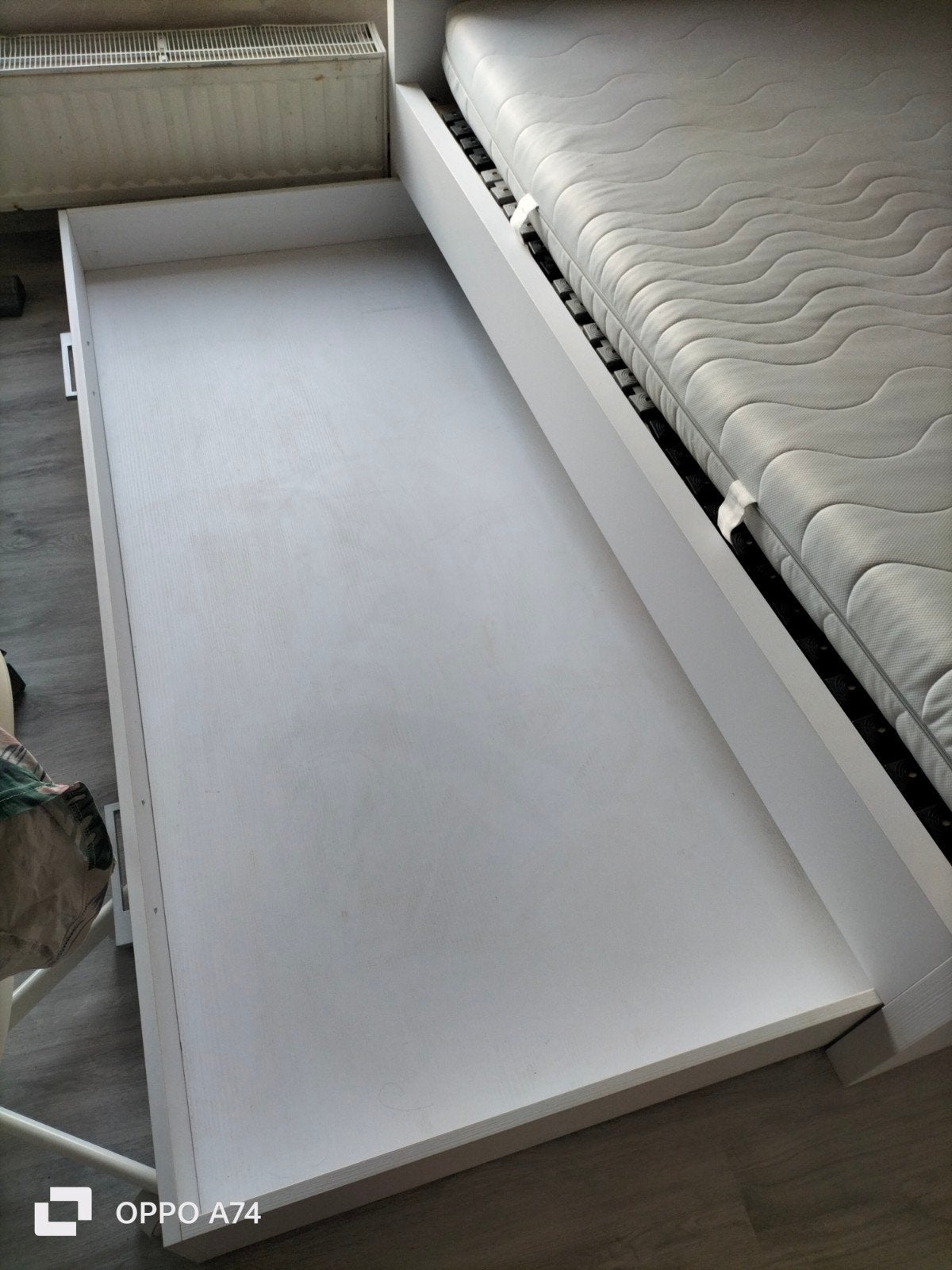 lit avec matelas et sommier, Maison & Meubles, Enlèvement, 200 cm, Deux personnes, 120 cm