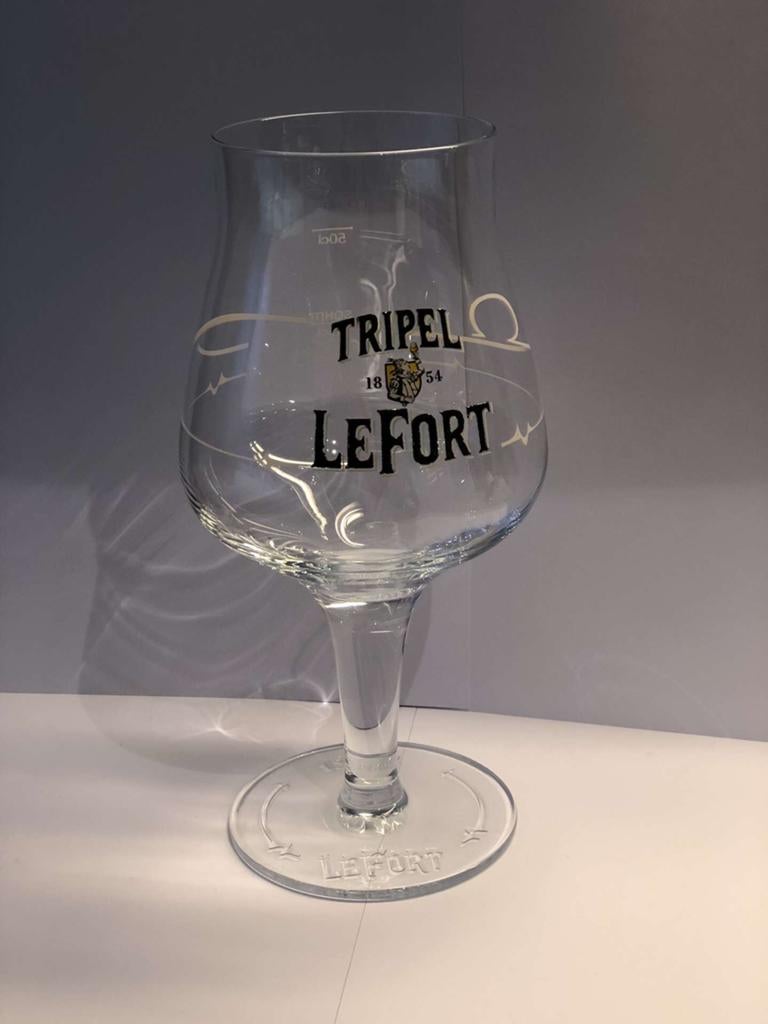 +- 25 Lefort-bierglazen afzonderlijk verkocht mogelijk, Verzamelen, Ophalen of Verzenden, Zo goed als nieuw