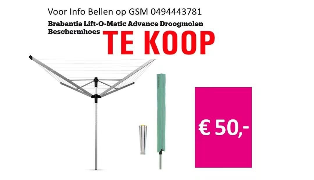 droogmolen Brabantia, Ophalen, Nieuw, Droogmolen