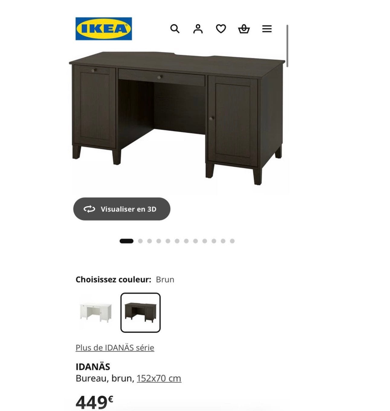 Bireau IKEA, Enlèvement, Comme neuf